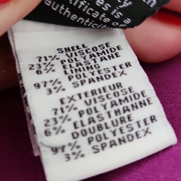 DIANE VON FURSTENBERG | Agatha Knit Dress Purple Sz 2 - Picture 8 of 9